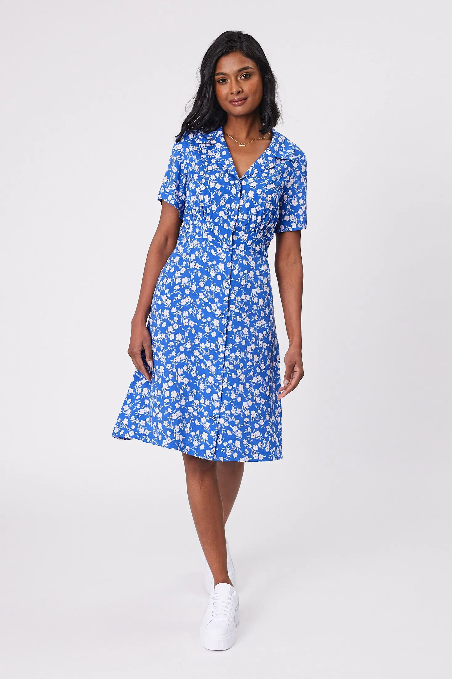 Gloss by Shine On Aurora Dress Blue Floral sold by Shine On product image thumbnail 4