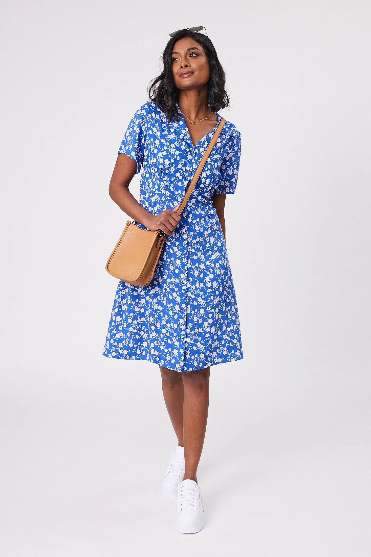 Gloss by Shine On Aurora Dress Blue Floral sold by Shine On product image thumbnail 3