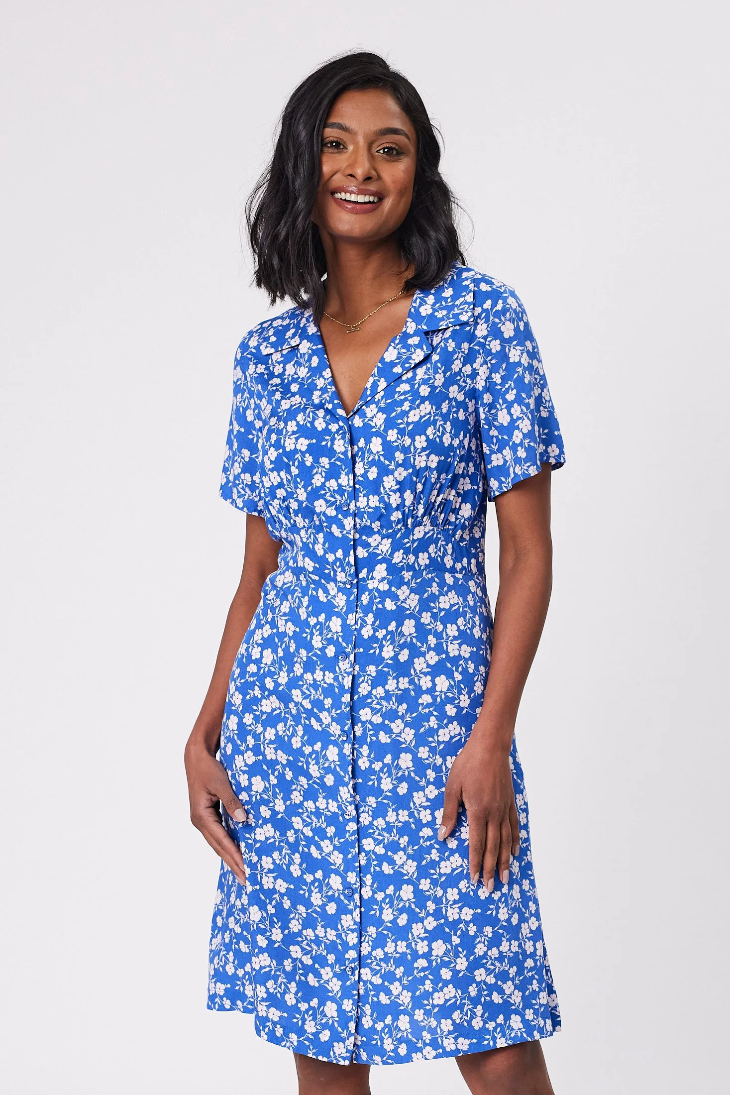 Gloss by Shine On Aurora Dress Blue Floral sold by Shine On product image thumbnail 2