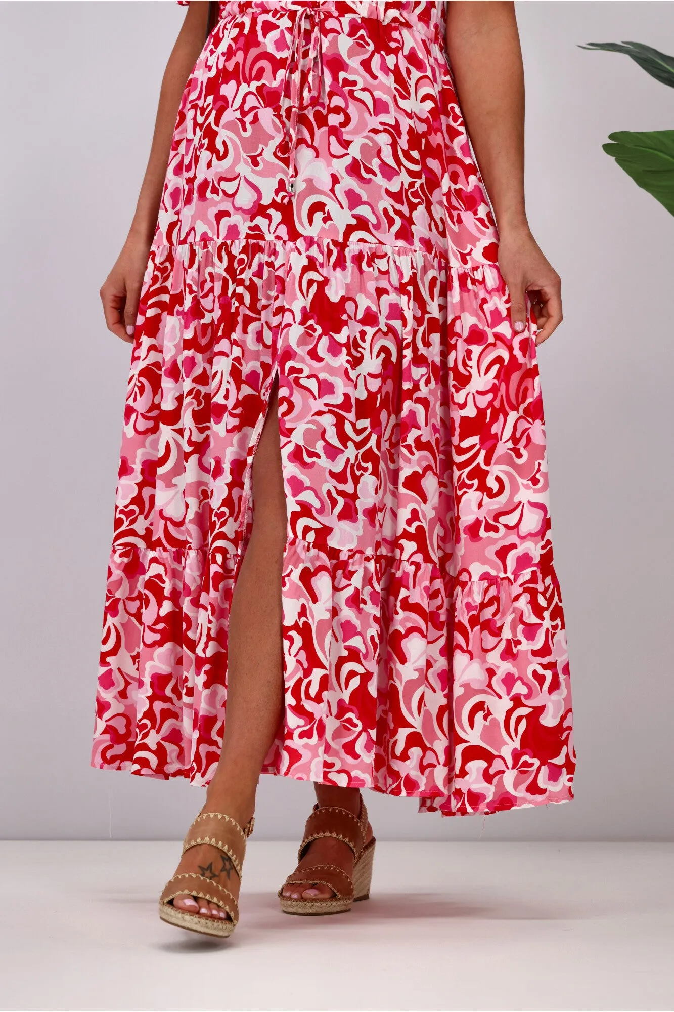 Fria Carmen Maxi Dress Red sold by Shine On product image thumbnail 4