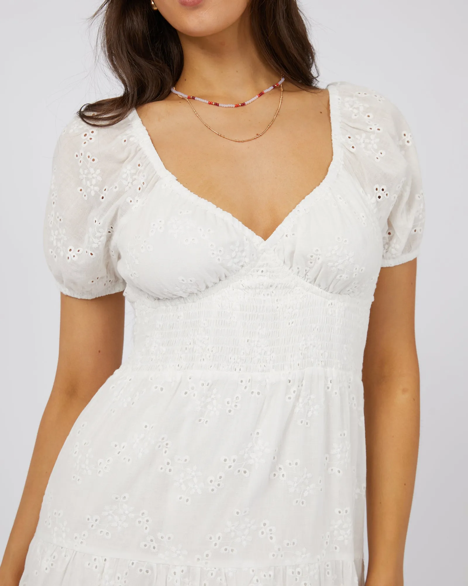 All About Eve Sutton Broderie Maxi Dress Vintage White sold by Shine On product image thumbnail 2