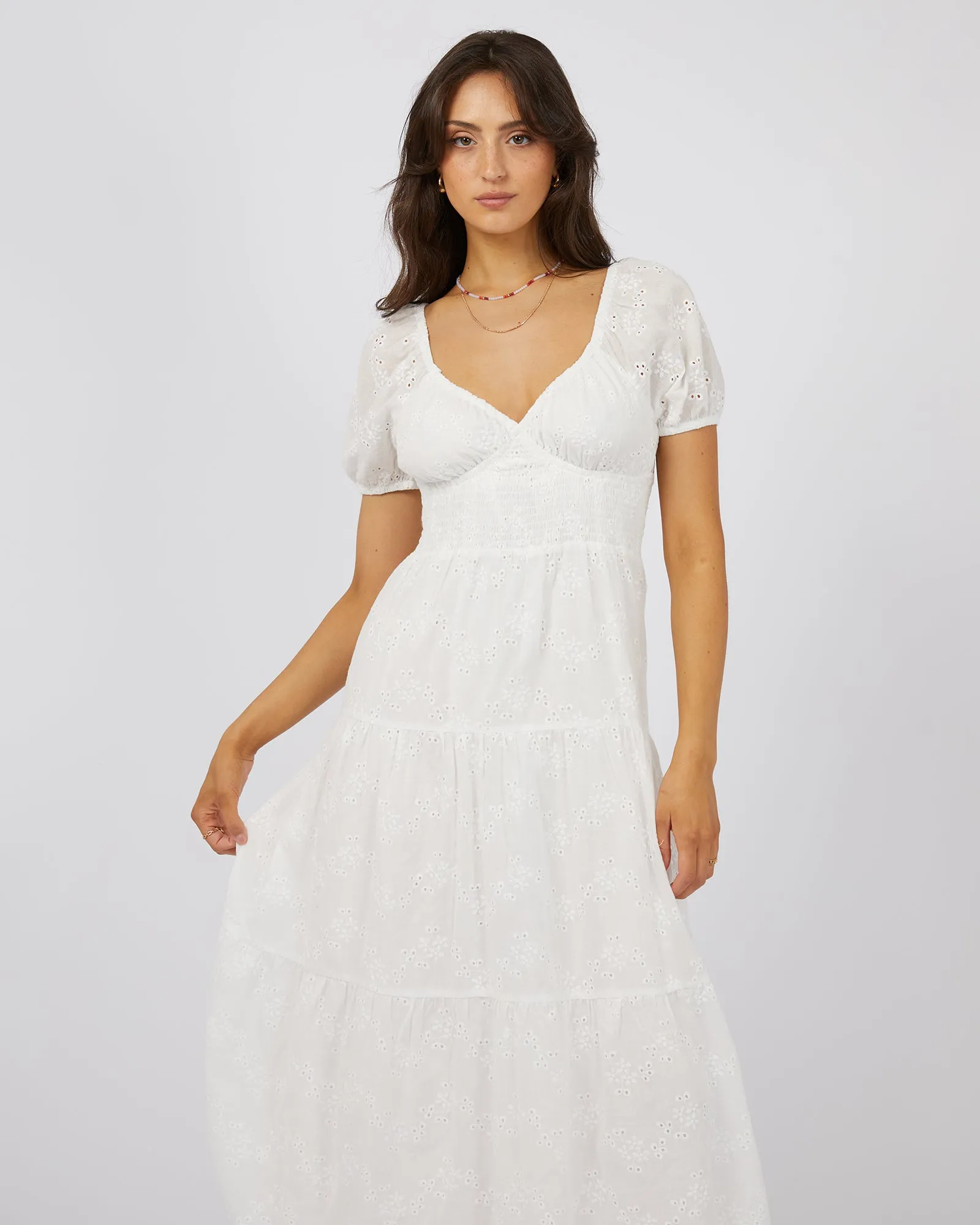 All About Eve Sutton Broderie Maxi Dress Vintage White sold by Shine On product image thumbnail 3