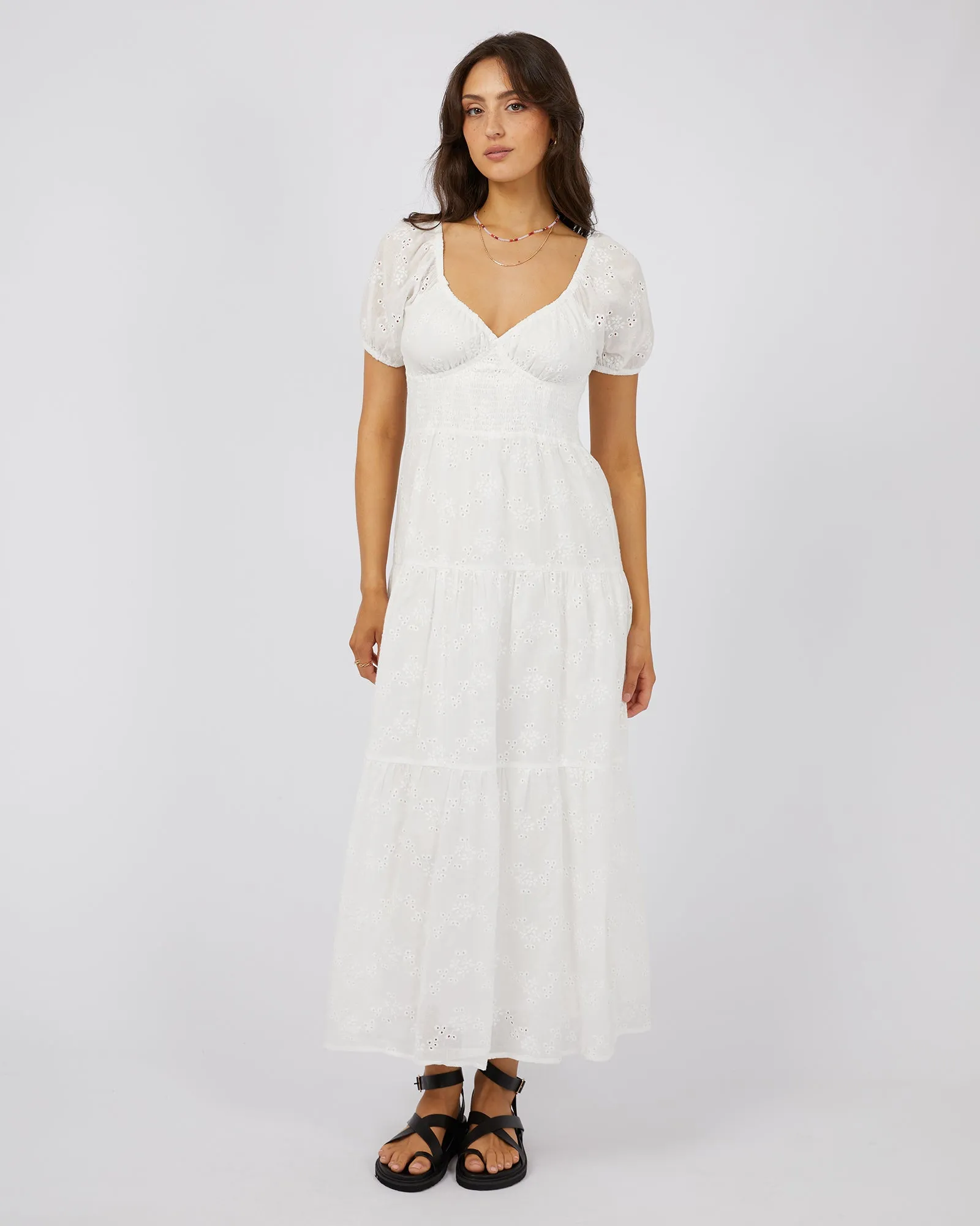 All About Eve Sutton Broderie Maxi Dress Vintage White sold by Shine On