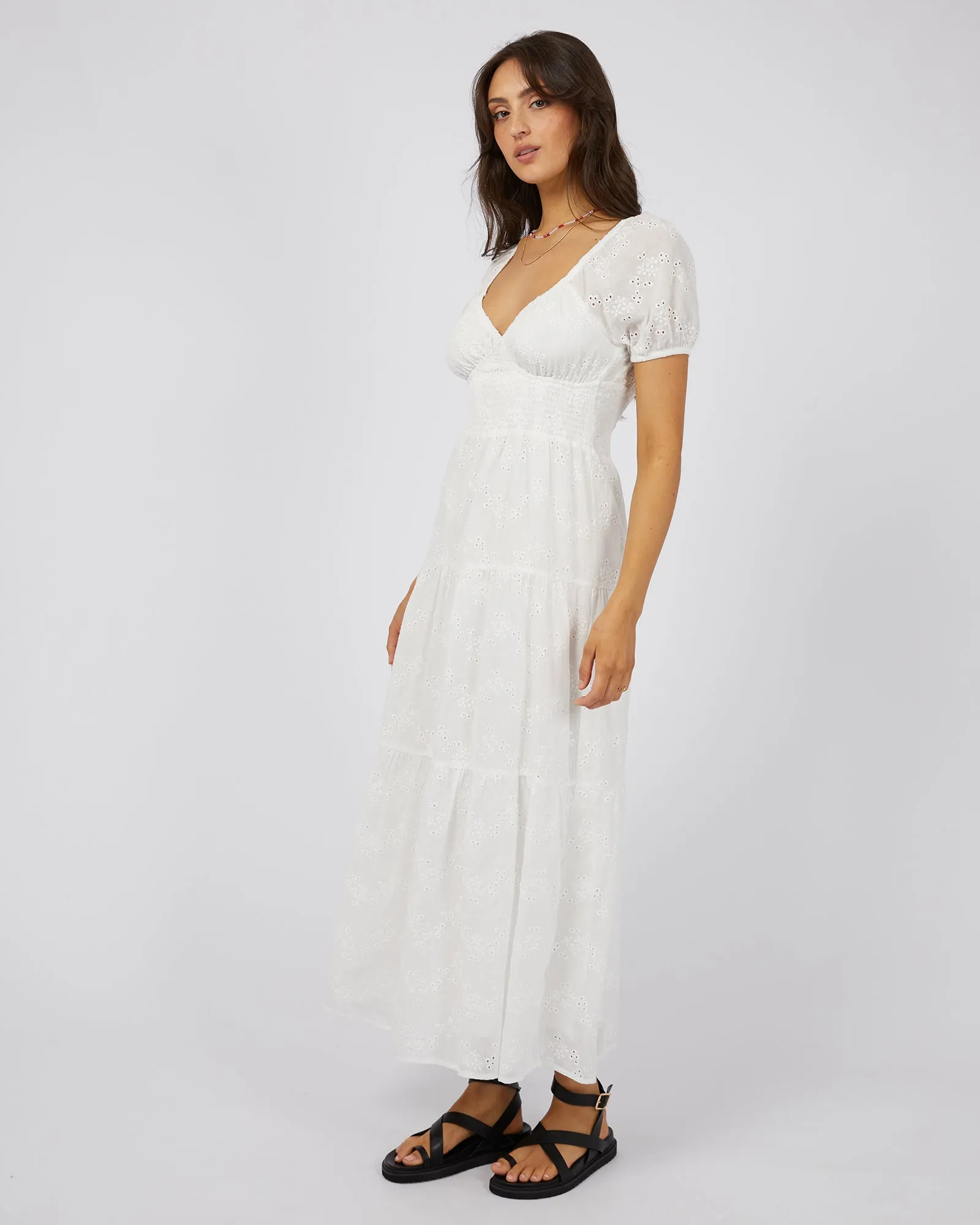 All About Eve Sutton Broderie Maxi Dress Vintage White sold by Shine On product image thumbnail 4