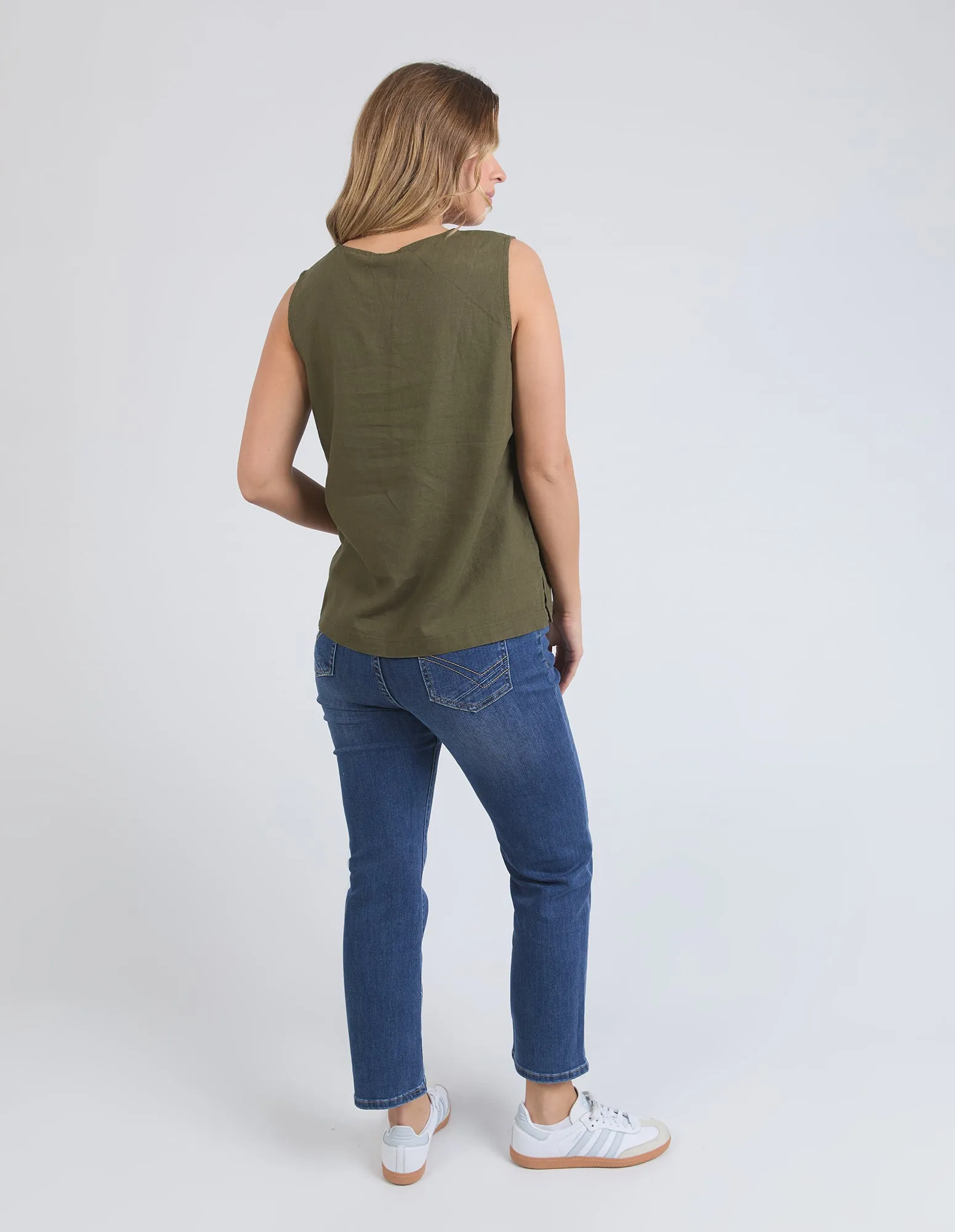 Elm Curtis Woven Tank Clover sold by Shine On product image thumbnail 5