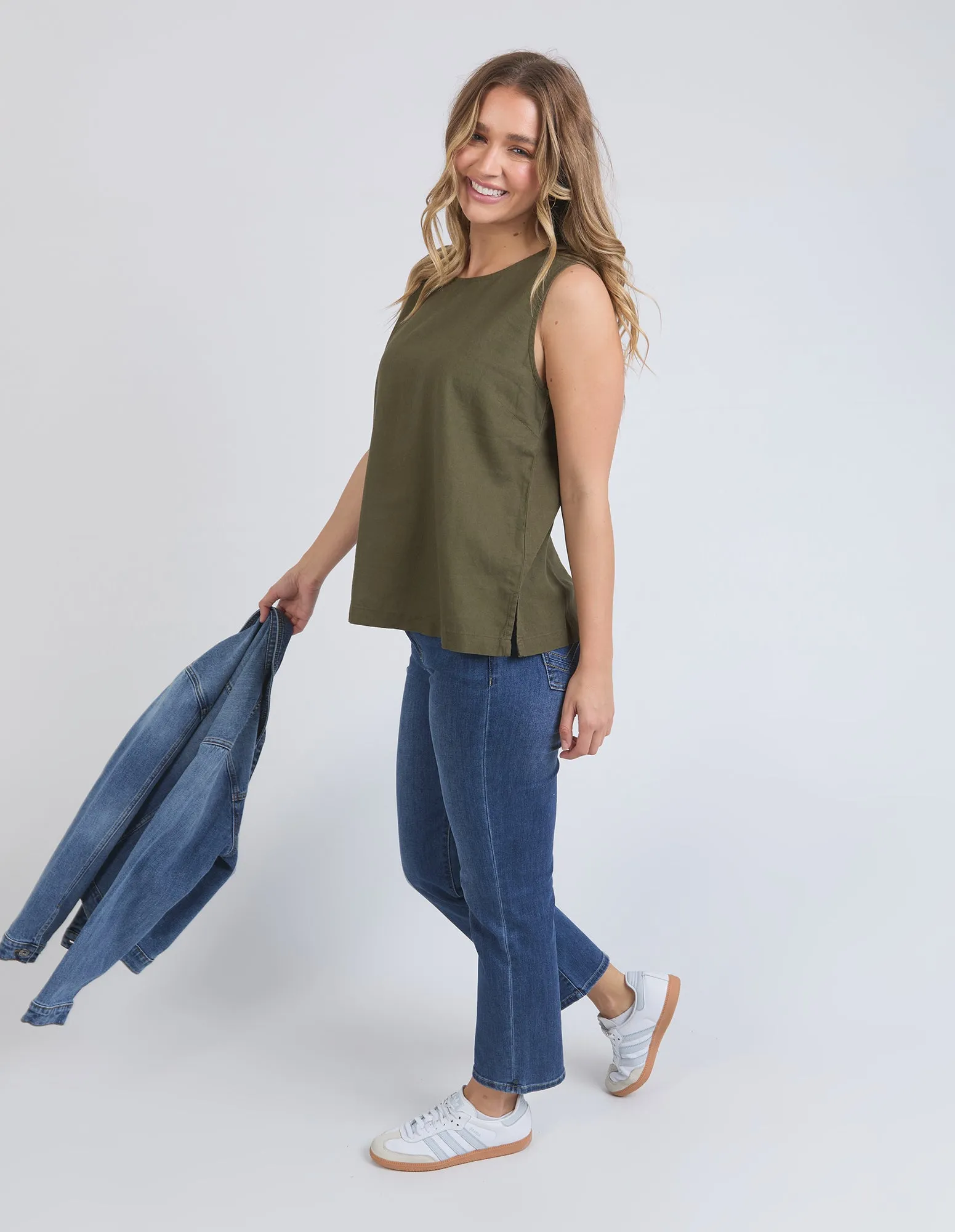 Elm Curtis Woven Tank Clover sold by Shine On product image thumbnail 4