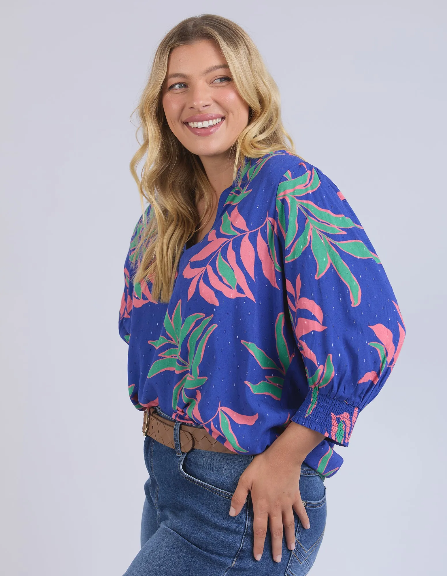 Elm Leilani Blouse Lani Tropical Print sold by Shine On product image thumbnail 5