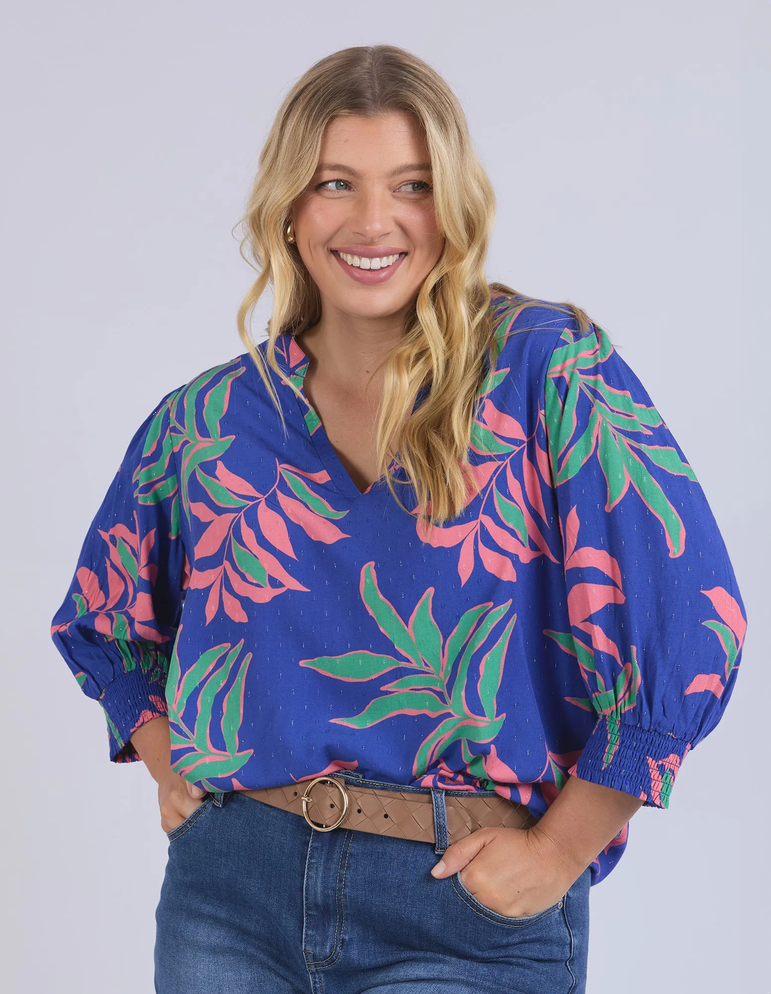 Elm Leilani Blouse Lani Tropical Print sold by Shine On product image thumbnail 2