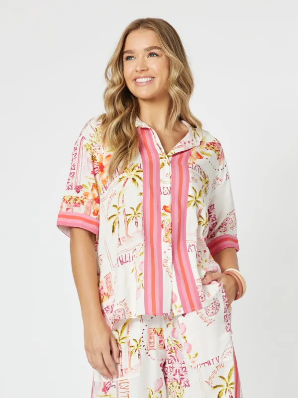 Threadz Ciao Bella Shirt Pink sold by Shine On