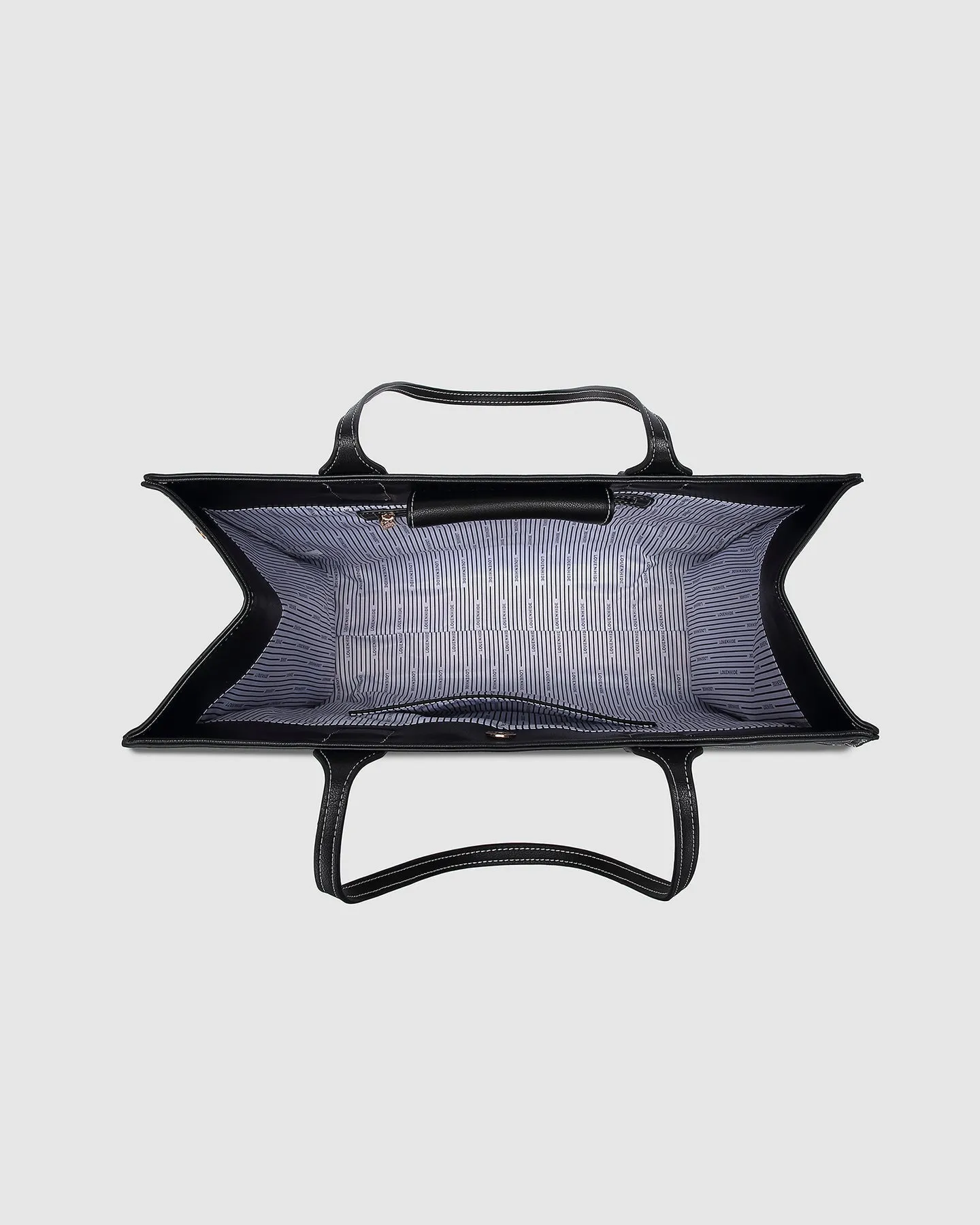 Louenhide Toorak Canvas Tote Bag Natural Black sold by Shine On product image thumbnail 5