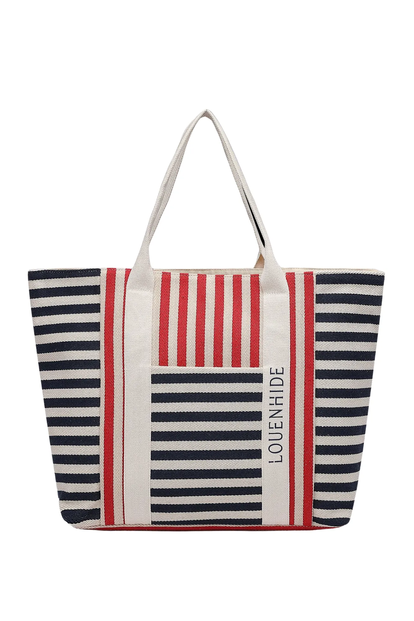 Louenhide Sorrento Canvas Beach Bag Navy Red sold by Shine On product image thumbnail 2