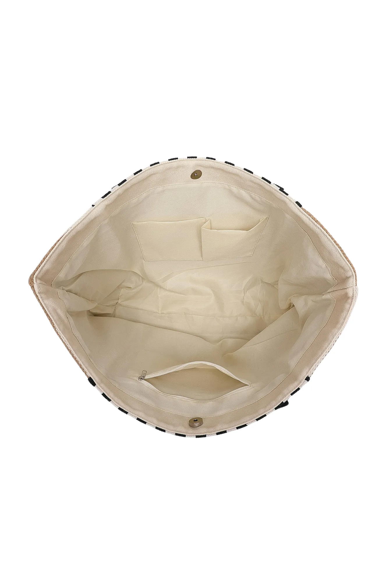 Louenhide Sorrento Canvas Beach Bag Taupe Black sold by Shine On product image thumbnail 3