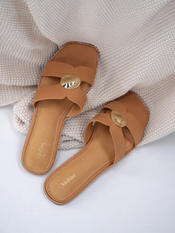 Mollini Sanilla Slide Tan made by Mollini