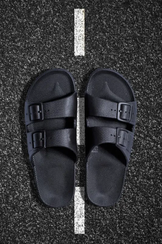 Freedom Moses Slides Black sold by Shine On
