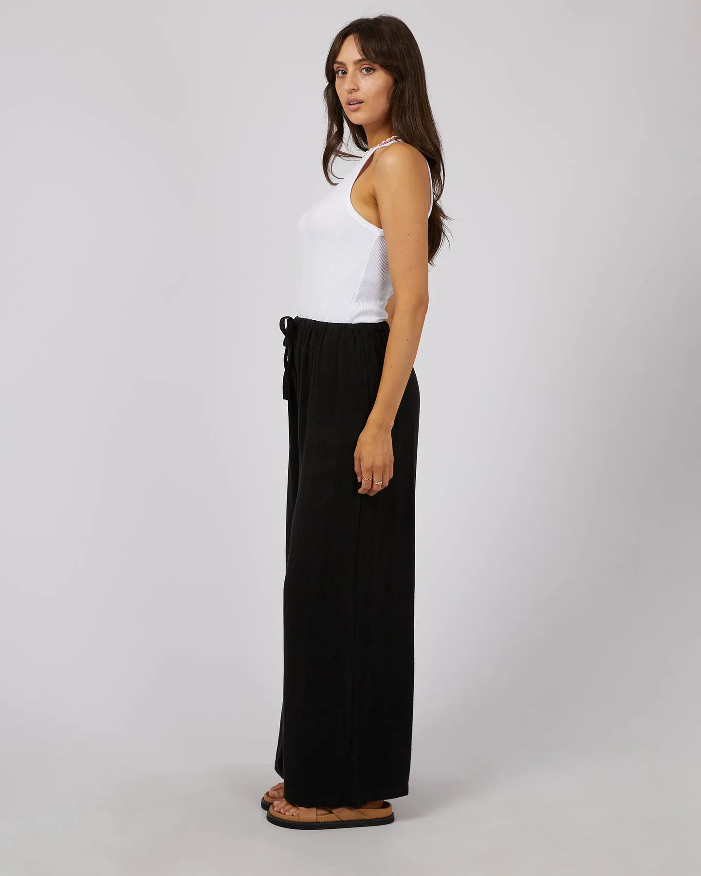 All About Eve Luxe Linen Pant Black sold by Shine On product image thumbnail 4