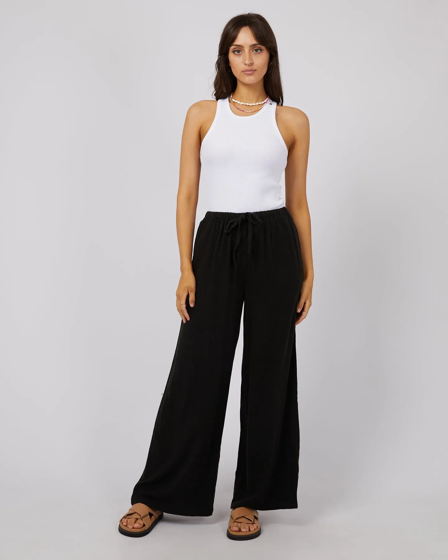 All About Eve Luxe Linen Pant Black sold by Shine On