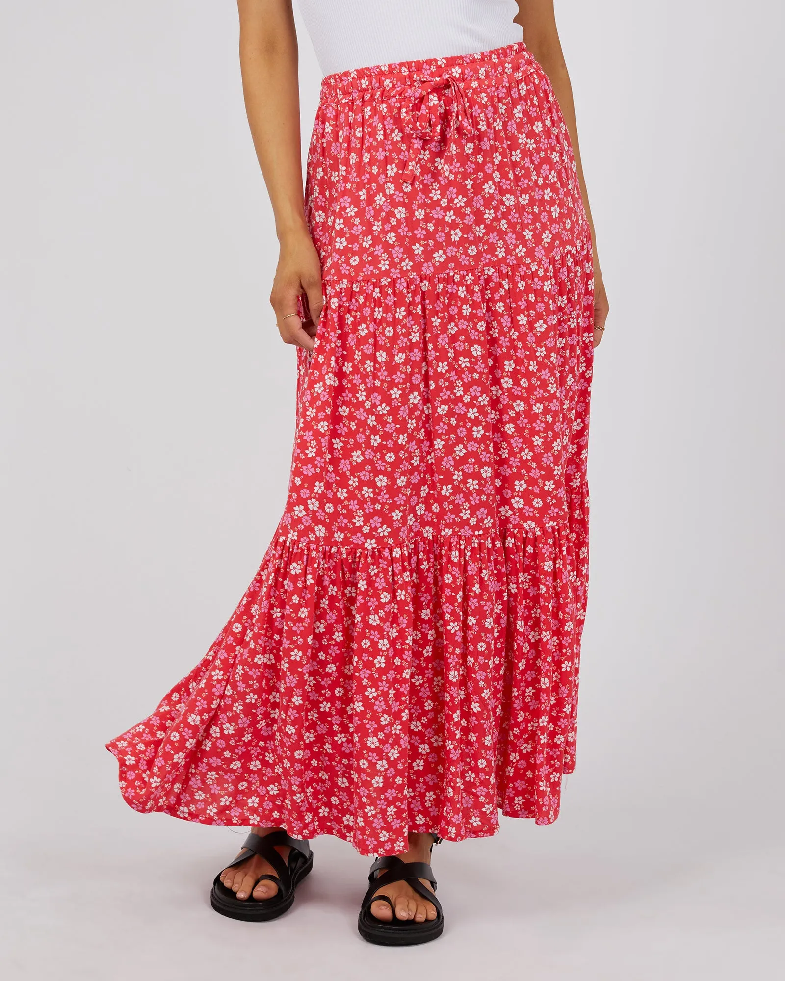 All About Eve Dolly Maxi Skirt Red sold by Shine On product image thumbnail 2