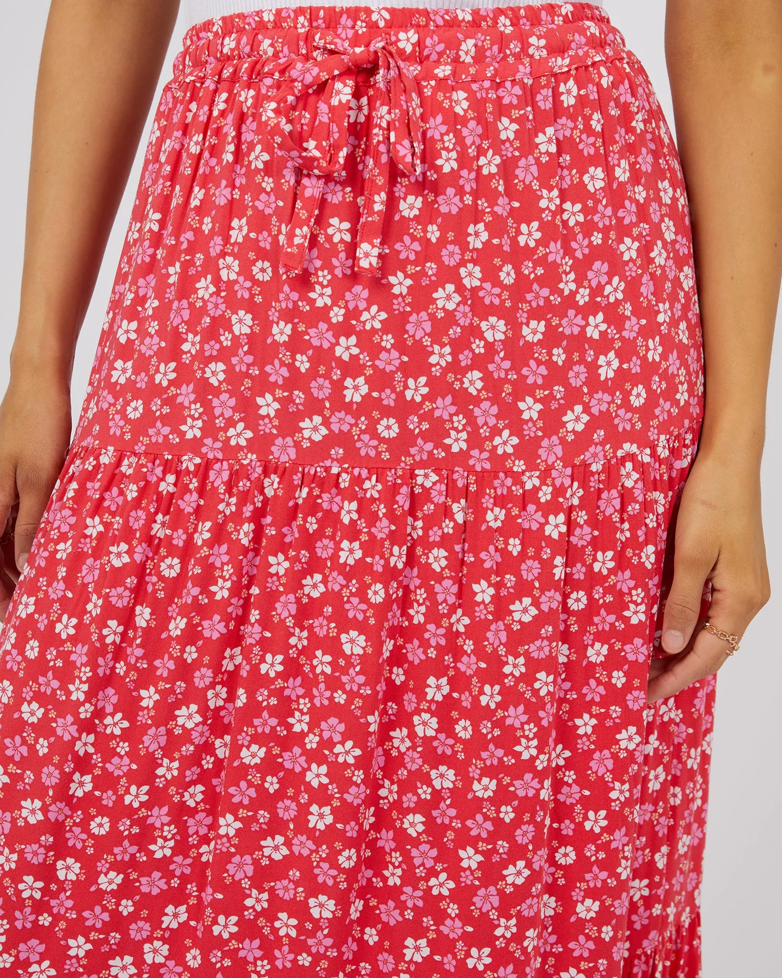 All About Eve Dolly Maxi Skirt Red sold by Shine On product image thumbnail 3