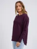 Foxwood Simplified Crew Plum sold by Shine On
