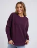 Foxwood Simplified Crew Plum sold by Shine On