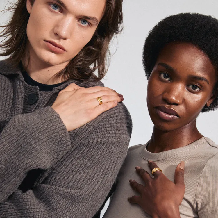 Pilgrim Elissa Recycled Ring Gold Plated sold by Shine On product image thumbnail 3