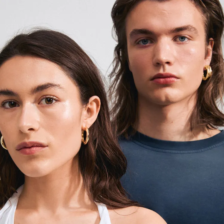 Pilgrim Believe Recycled Hoop Earrings Gold Plated sold by Shine On product image thumbnail 3