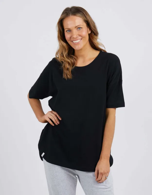 Elm Society Ss Tee Black sold by Shine On