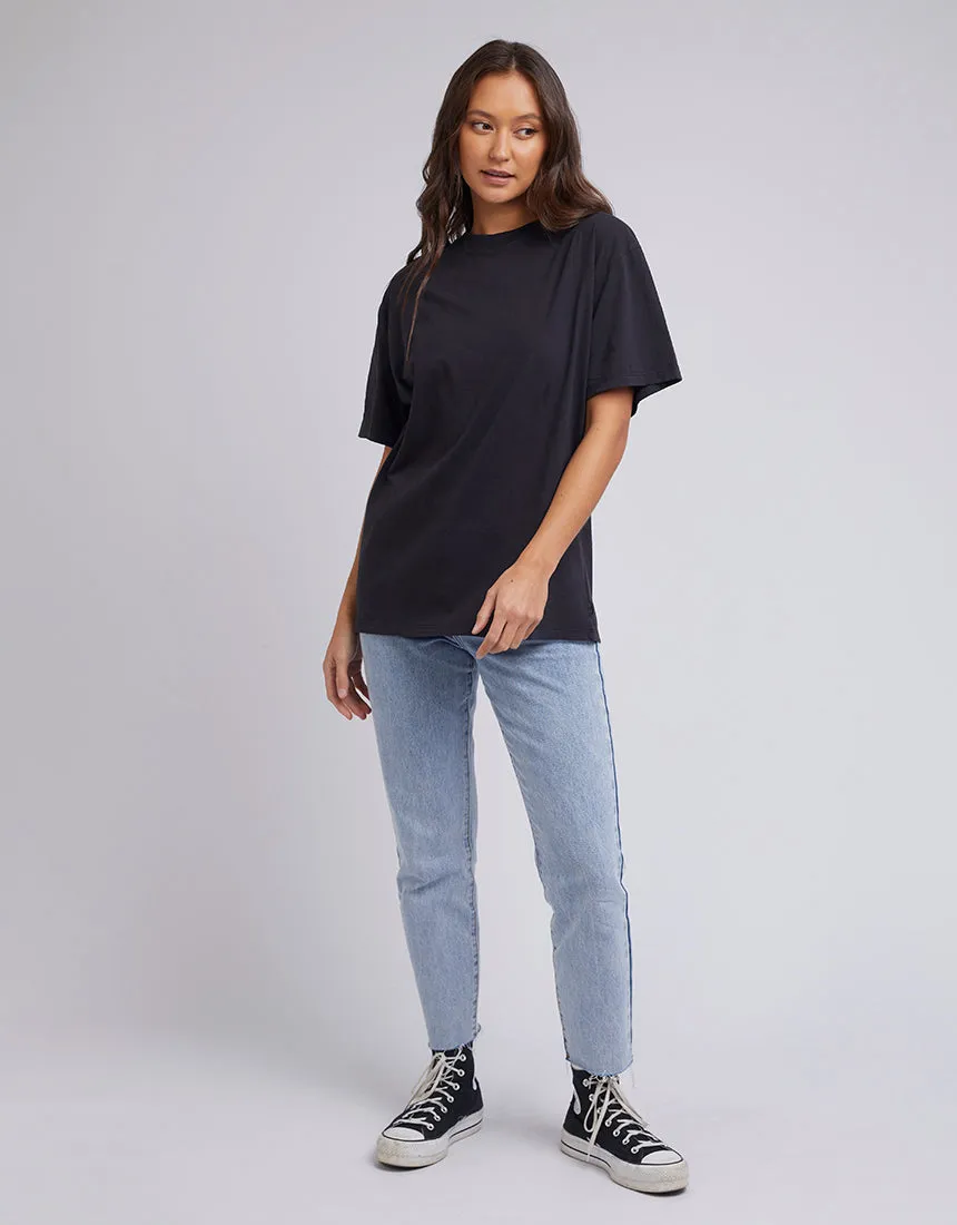 Silent Theory Basic Oversized Tee Washed Black sold by Shine On product image thumbnail 3
