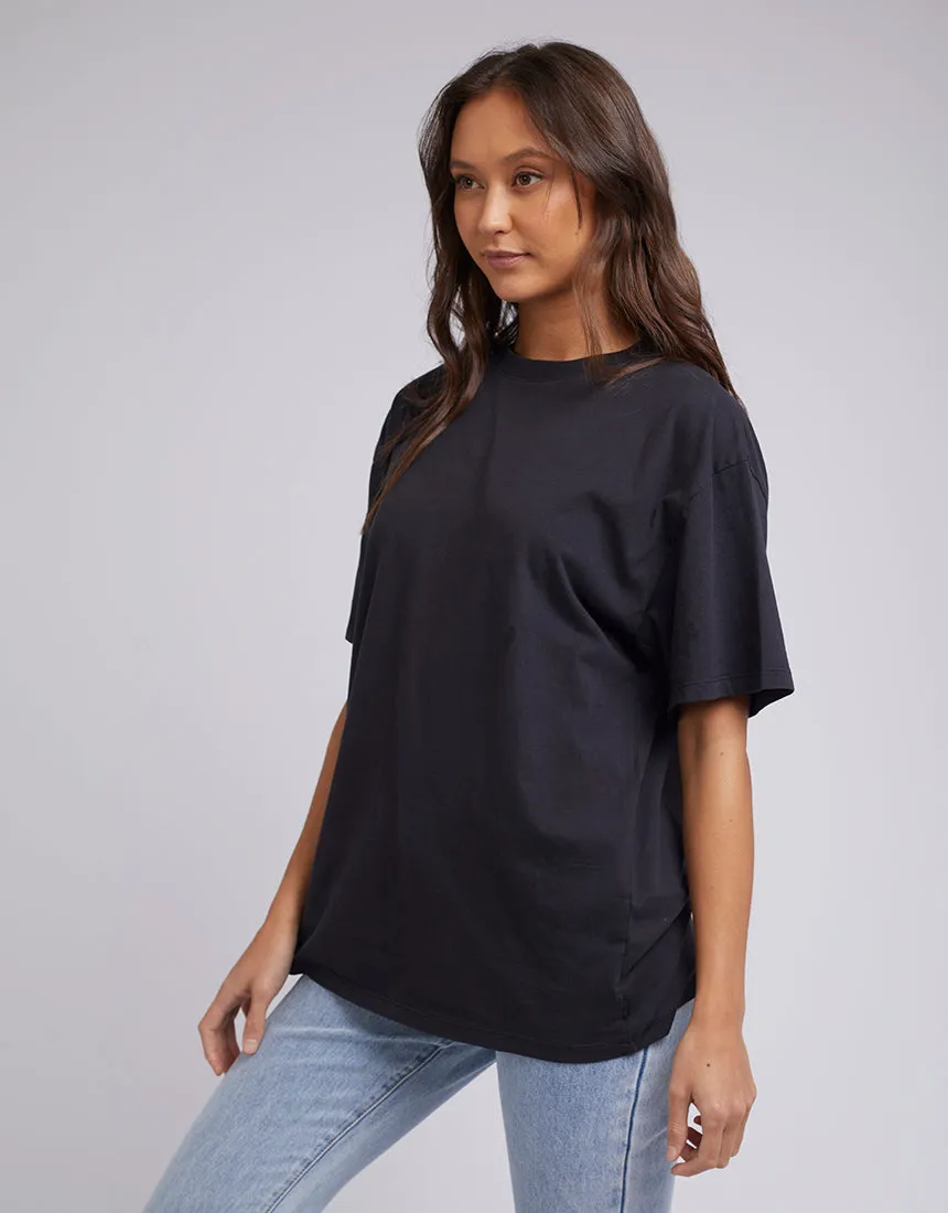 Silent Theory Basic Oversized Tee Washed Black sold by Shine On product image thumbnail 5