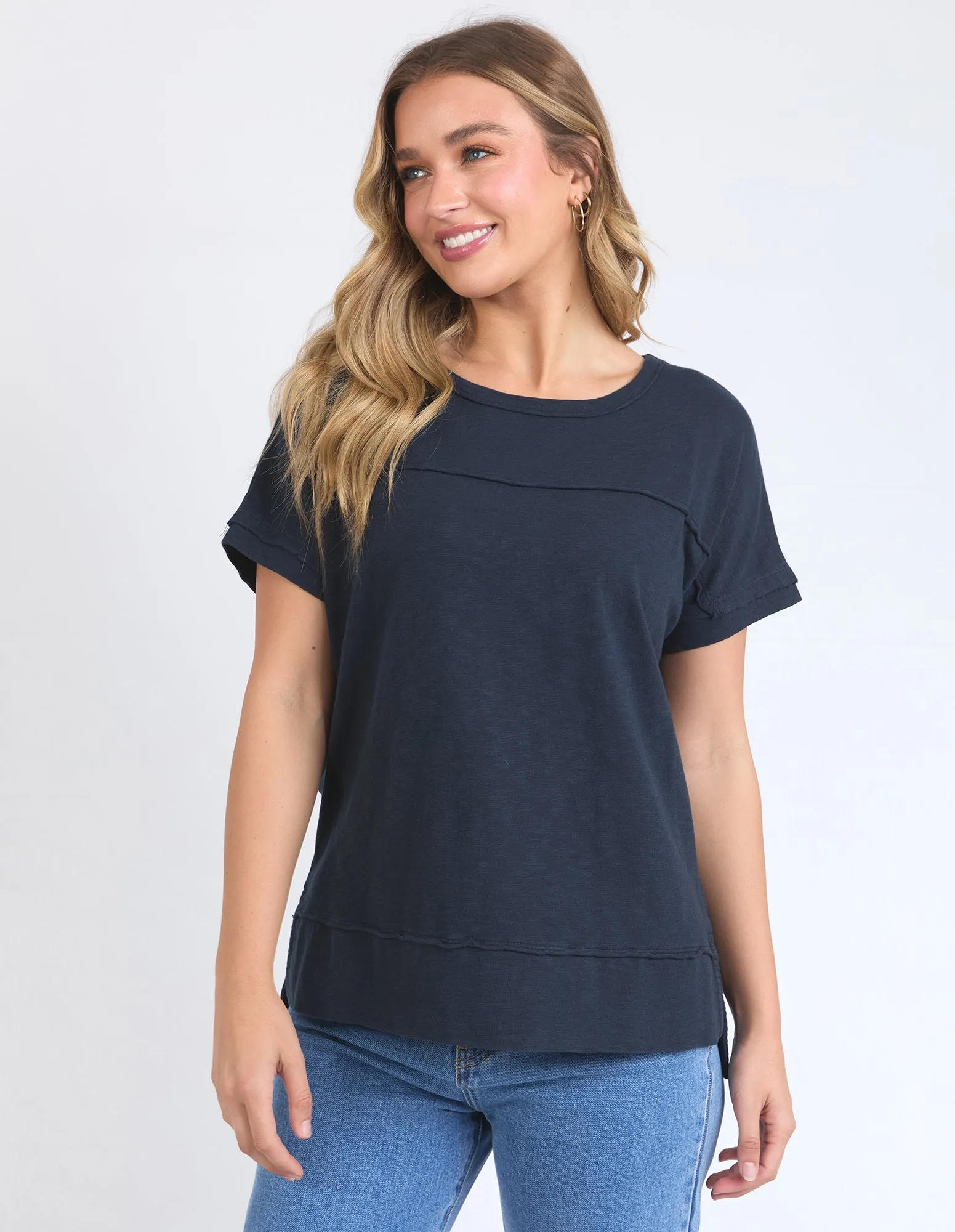 Foxwood Allison Tee Navy sold by Shine On