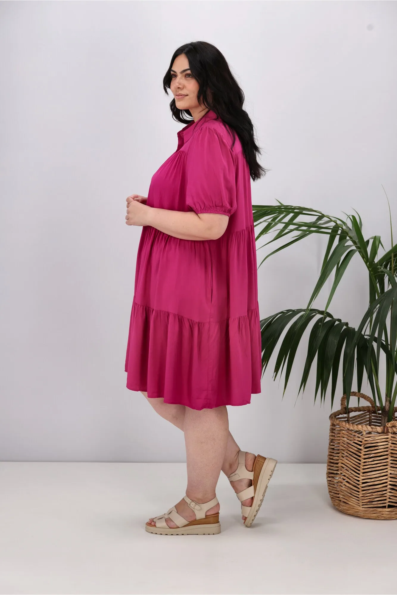 Boho Australia Masie Dress Magenta sold by Shine On product image thumbnail 5