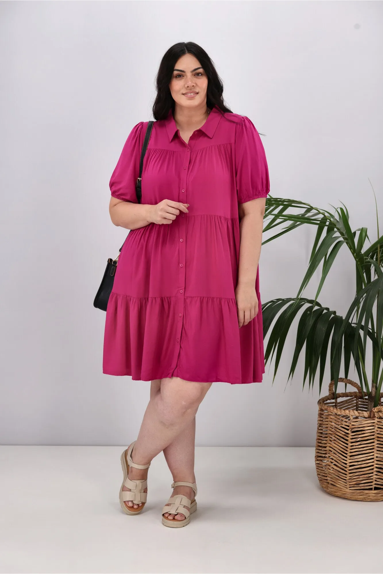 Boho Australia Masie Dress Magenta sold by Shine On product image thumbnail 4