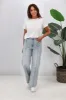 Shine On Label Phoenix Wide Leg Panel Jean Washed Blue sold by Shine On