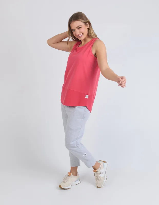 Elm Rib Tank Bittersweet Red sold by Shine On