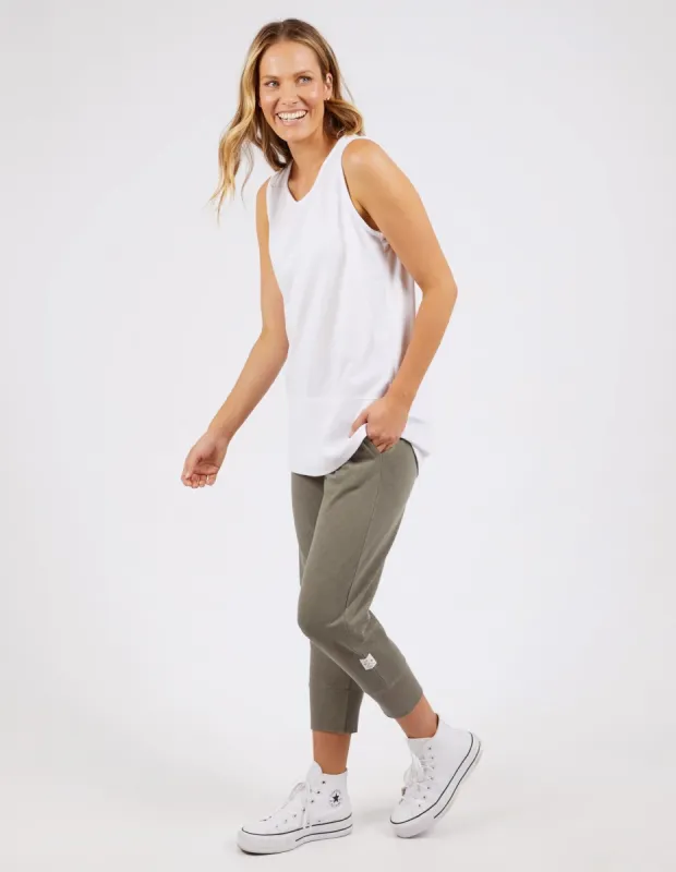 Elm Rib Tank White sold by Shine On