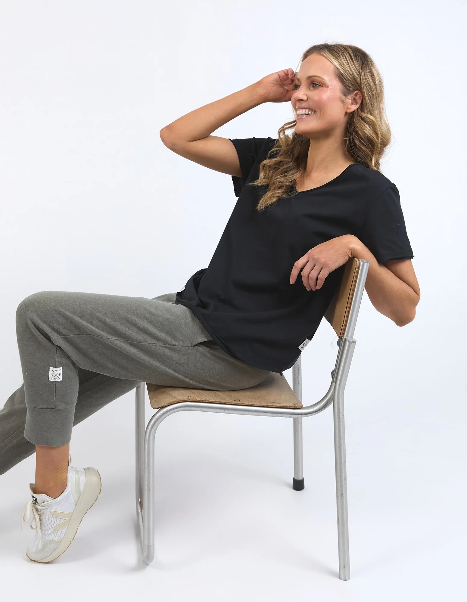 Elm Pima Vee Tee Black sold by Shine On product image thumbnail 4