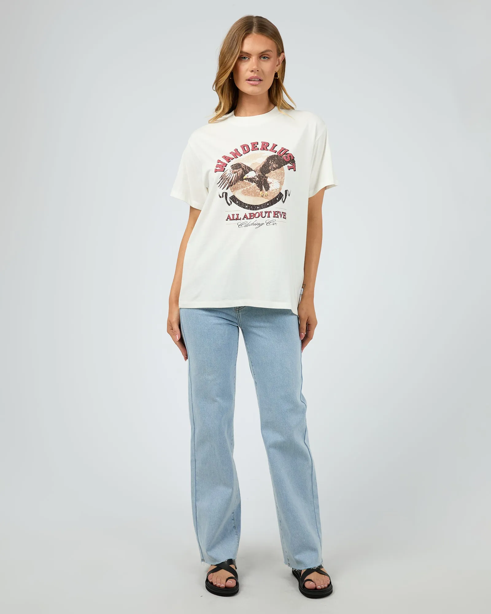 All About Eve Wanderlust Oversized Tee Vintage White sold by Shine On product image thumbnail 3