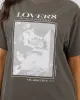 All About Eve Lovers Oversized Tee Charcoal sold by Shine On