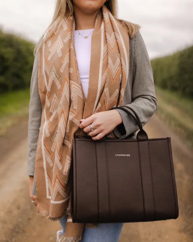 Louenhide Manhattan Tote Bag Chocolate sold by Shine On