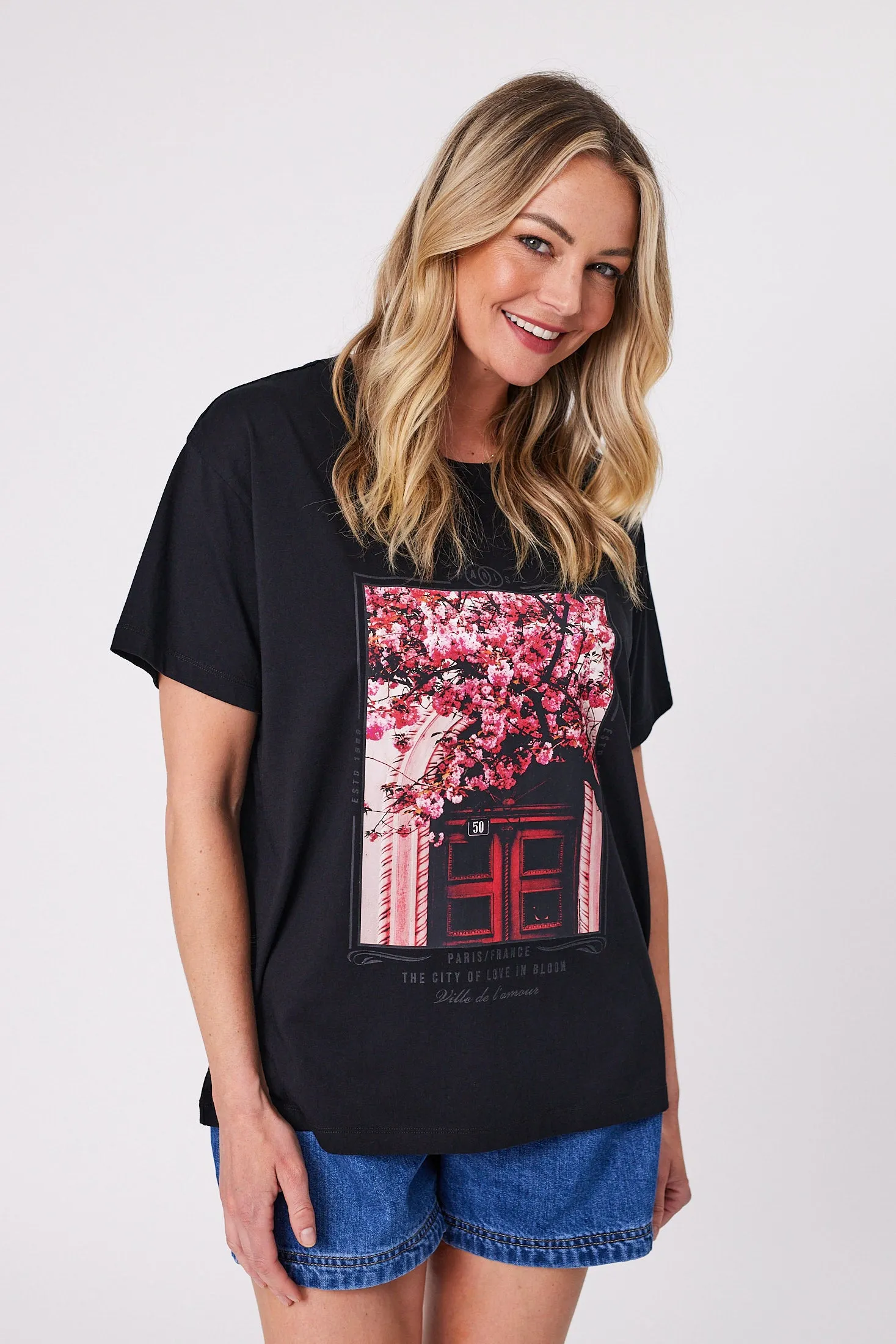 Shine On Label Blossom Belles Tee Black sold by Shine On product image thumbnail 4