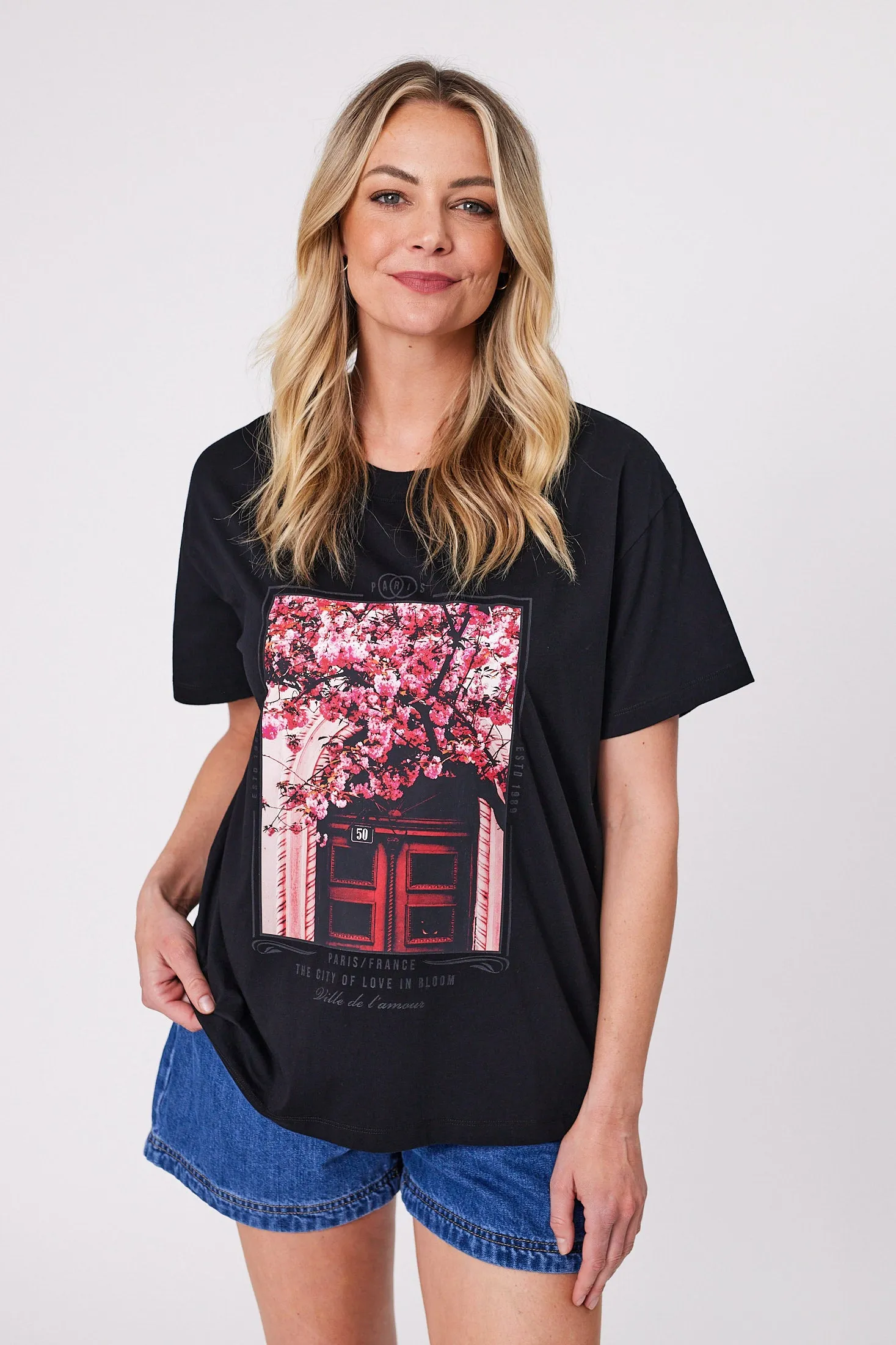 Shine On Label Blossom Belles Tee Black sold by Shine On product image thumbnail 2