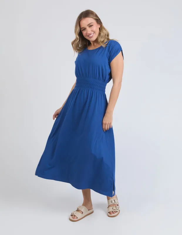 Elm Nelle Midi Dress China Blue sold by Shine On