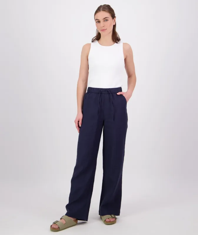 Swanndri Seascape V2 Linen Pant Navy sold by Shine On
