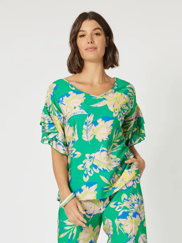Clarity Oasis Top Green sold by Shine On