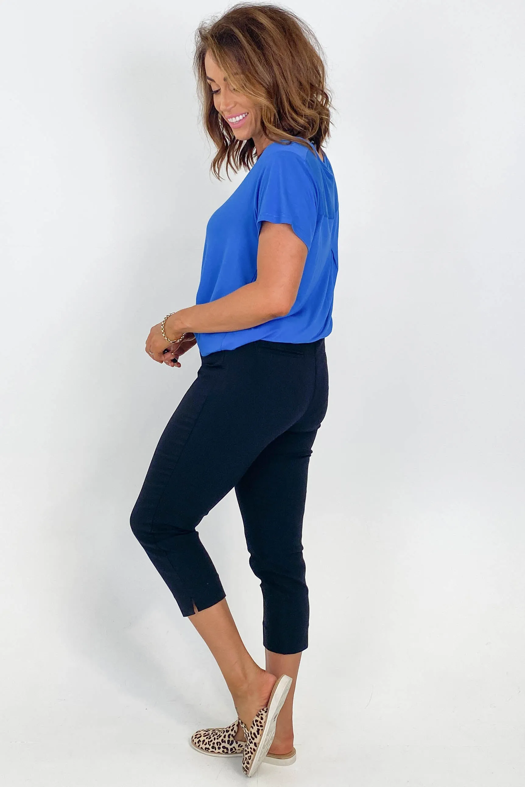 Betty Basic Crop Bengaline Pant Black sold by Shine On product image thumbnail 4