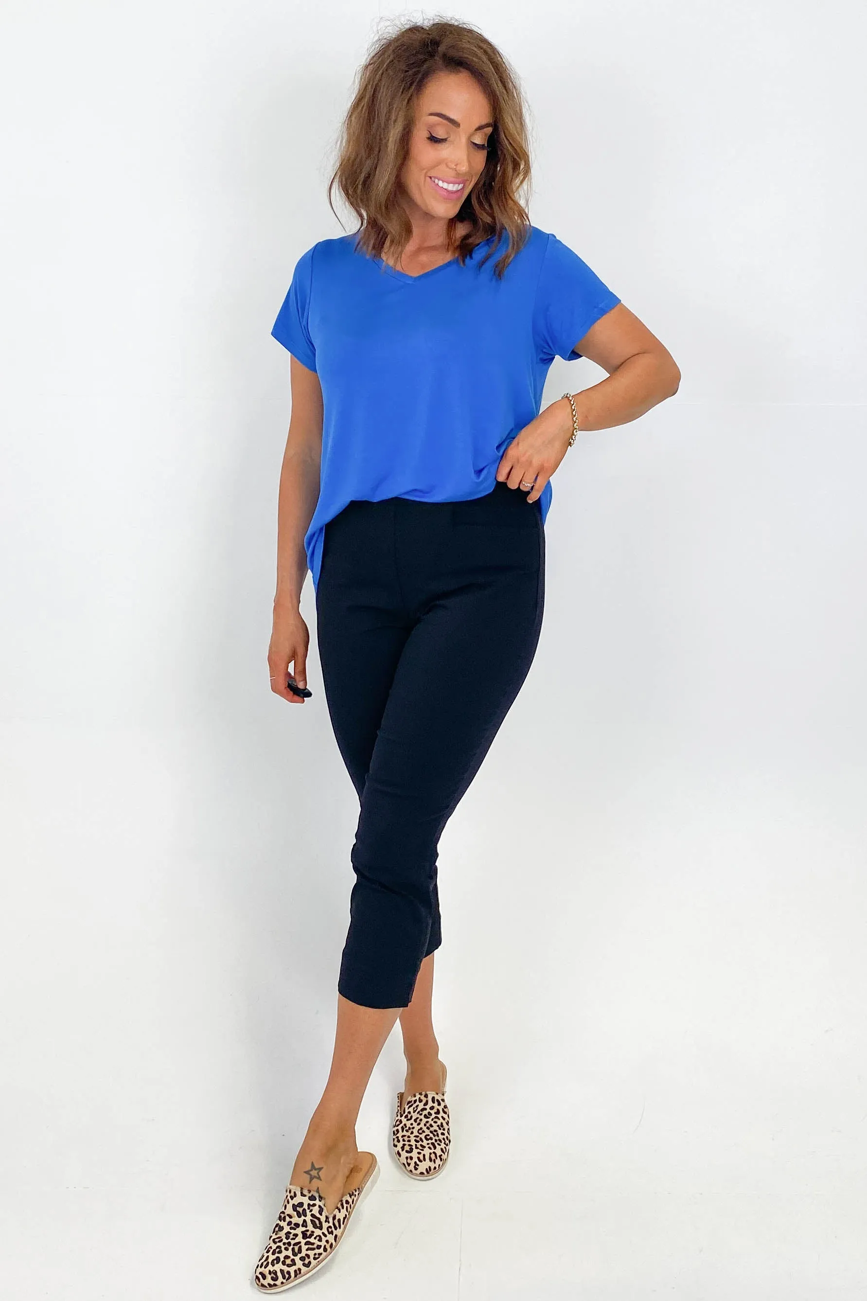 Betty Basic Crop Bengaline Pant Black sold by Shine On product image thumbnail 5