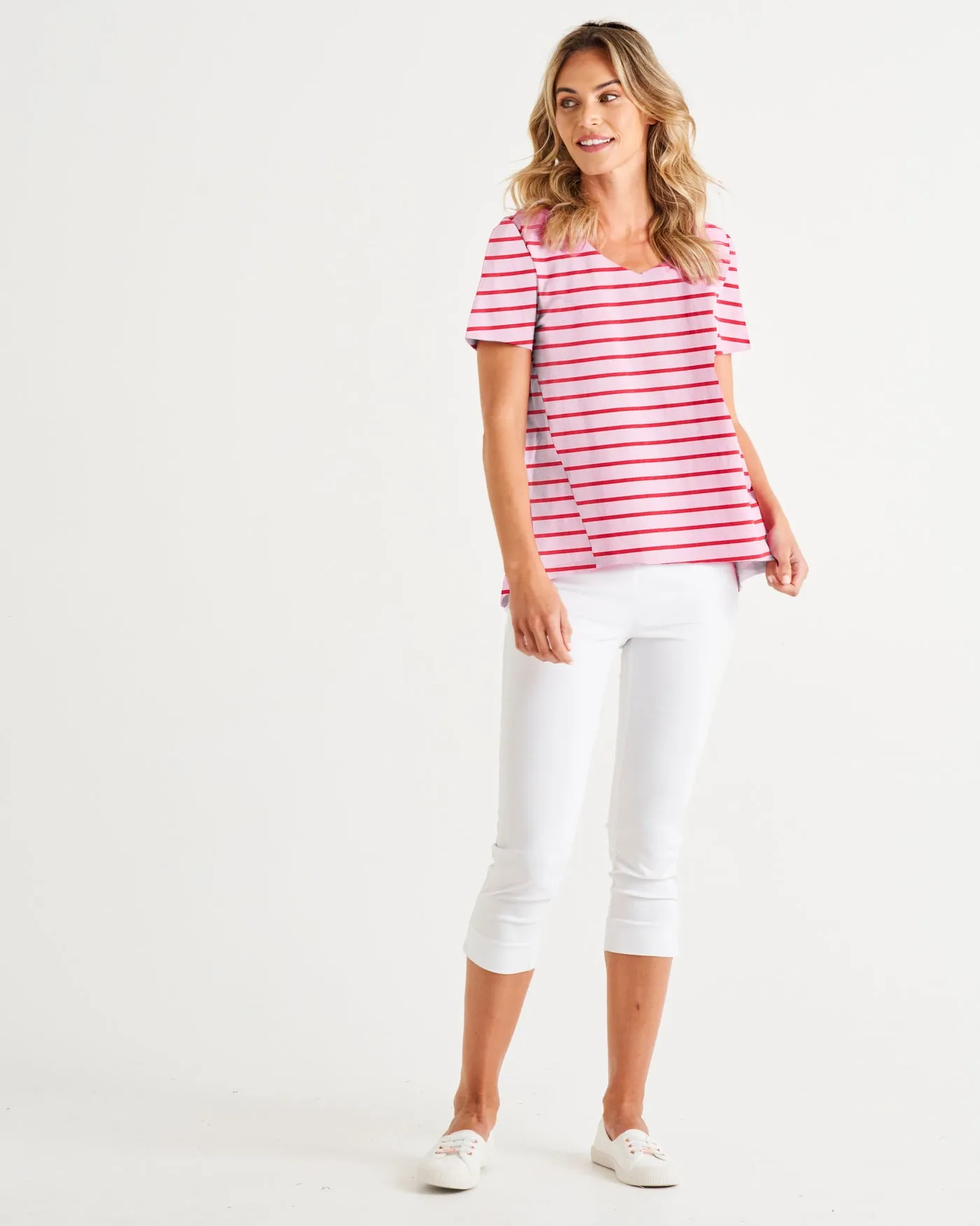 Betty Basics Luella Tee Cherry Blossom Stripe sold by Shine On product image thumbnail 2