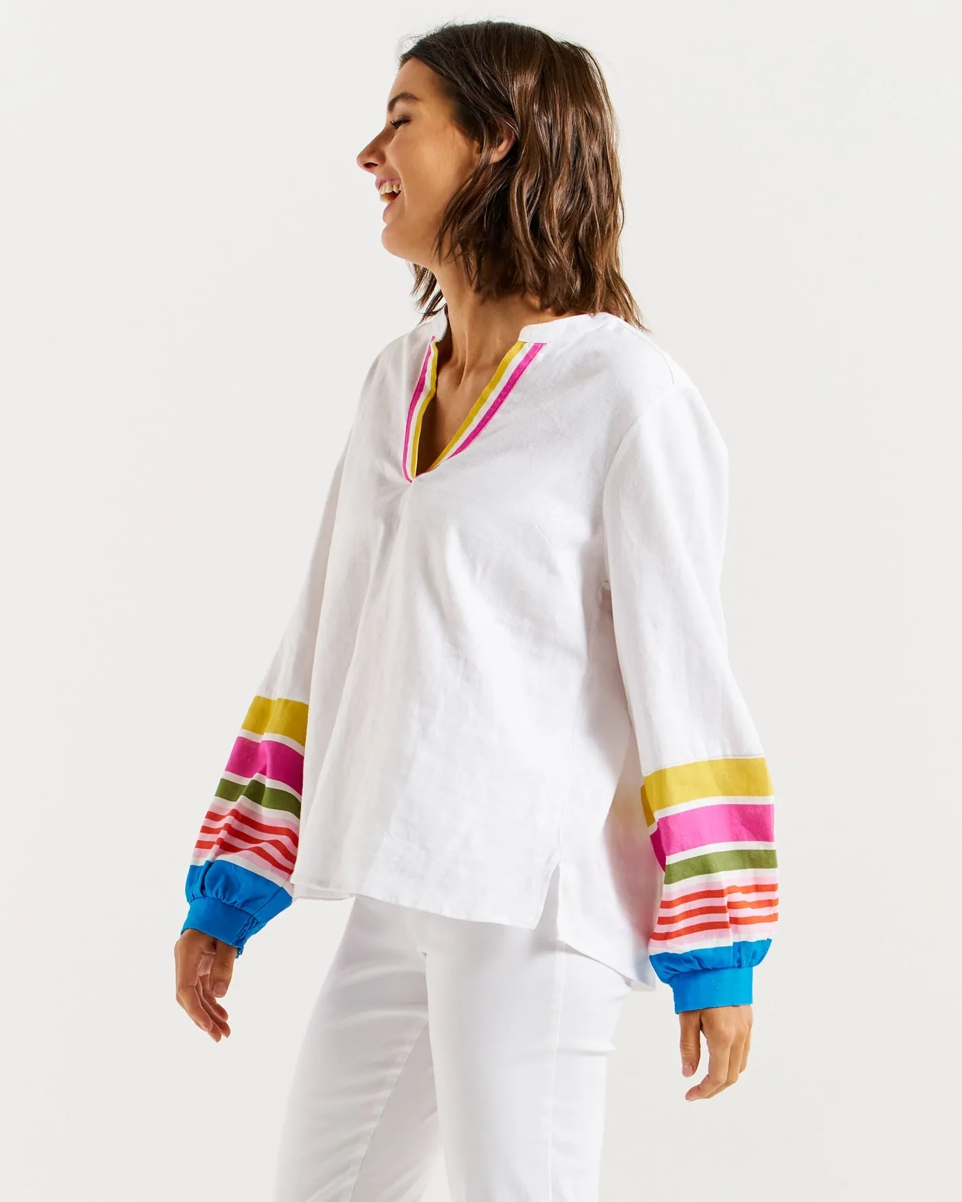 Betty Basics Blossom Blouse White sold by Shine On product image thumbnail 4