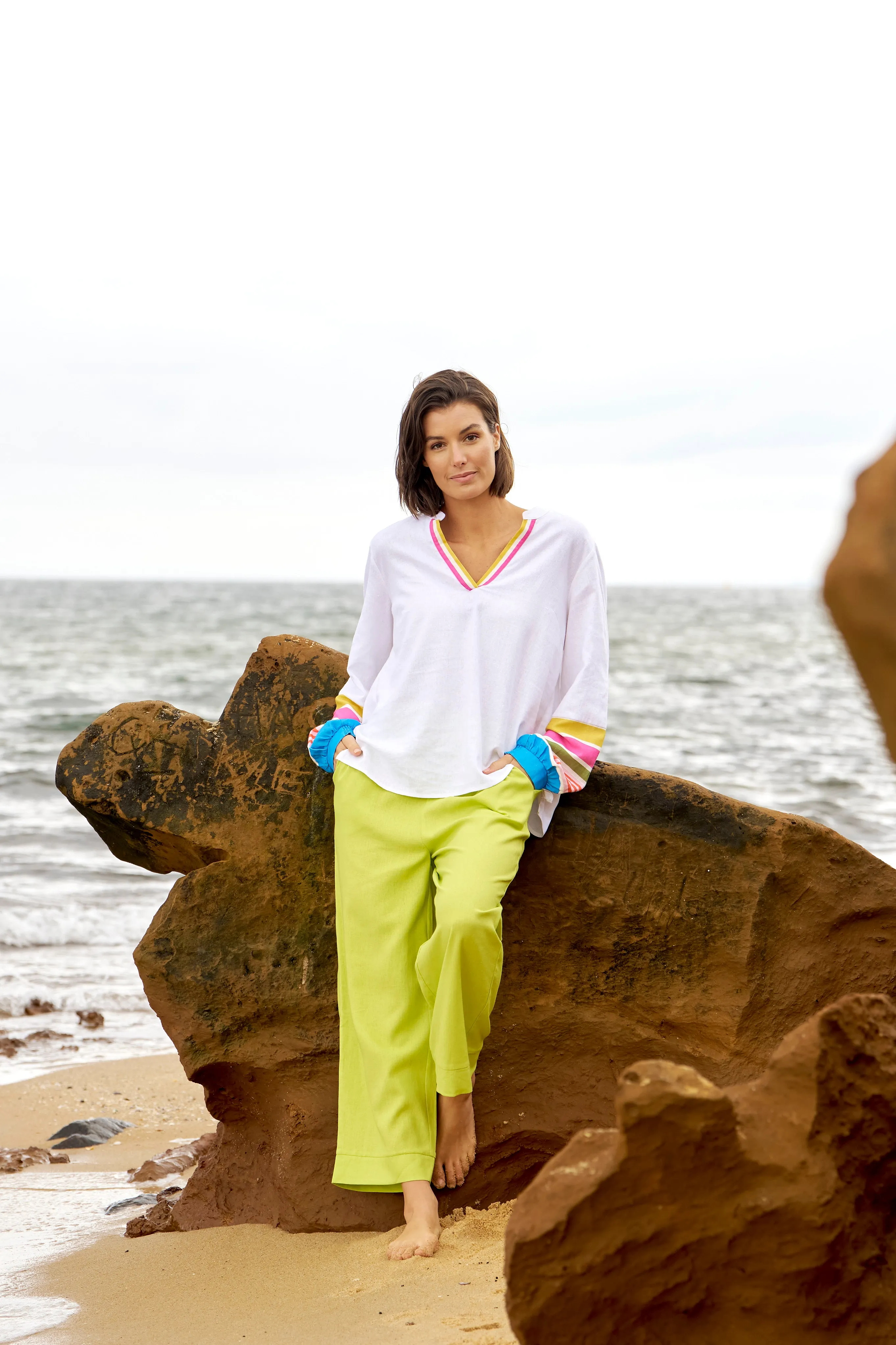 Betty Basics Blossom Blouse White sold by Shine On product image thumbnail 3