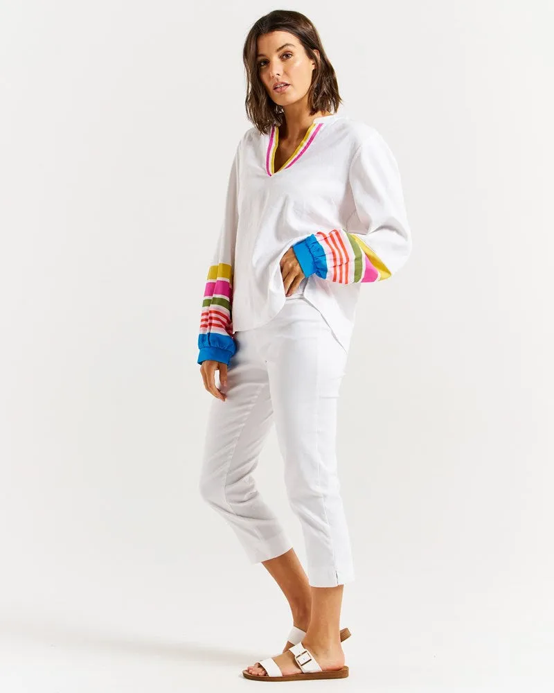 Betty Basics Blossom Blouse White sold by Shine On product image thumbnail 5